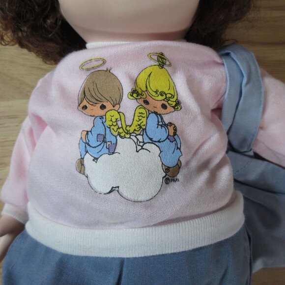 Precious Moments 16" Doll - Blue Shopping Bag - Yellow Visor - Picture 4 of 9